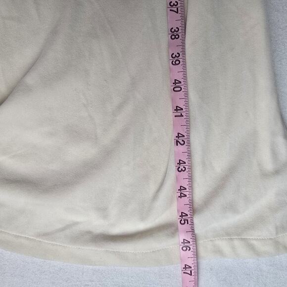 Adonna JC Penny’s Ivory Nylon Poly Blend Midi Nightgown Large Prairie Cottage - Picture 4 of 9